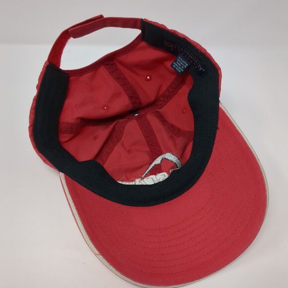 Cascade Enterprises Strapback Hat Red One Size 6 Panel Port Authority - Picture 7 of 9